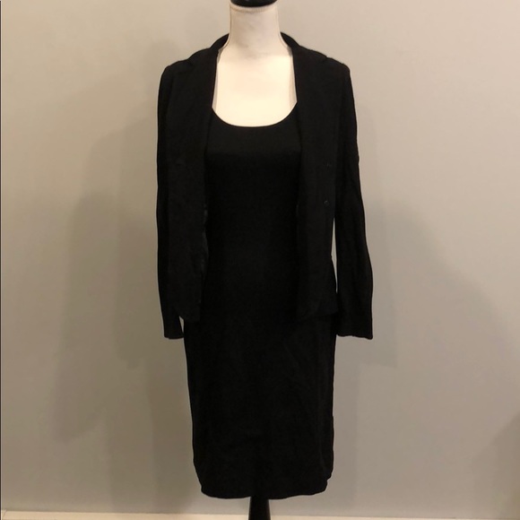 Teenflo Black Fitted Business Dress with Jacket - Picture 3 of 8